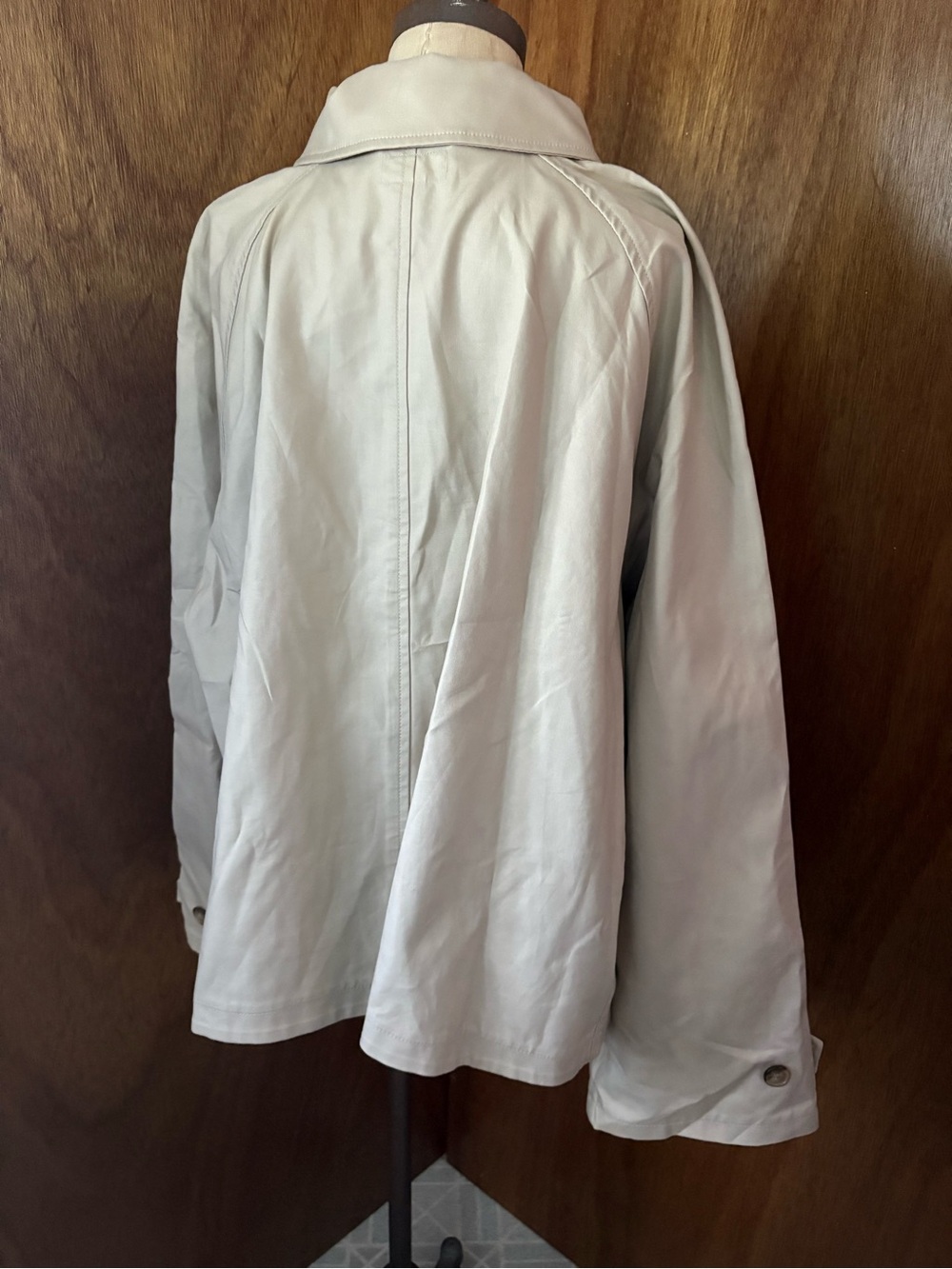NEW POLO RALPH LAUREN SZ XXL Khaki Beige Cotton Twill Jacket Short Trench - Picture 5 of 11